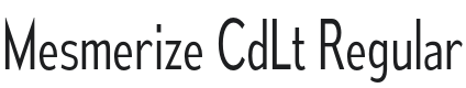 Mesmerize CdLt-Regular Font Preview