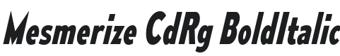 Mesmerize CdRg-BoldItalic Font Preview
