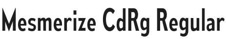 Mesmerize CdRg-Regular Font Preview