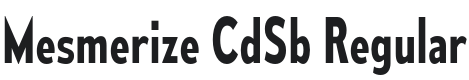 Mesmerize CdSb-Regular Font Preview