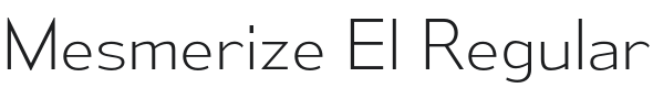 Mesmerize El-Regular Font Preview