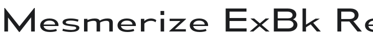 Mesmerize ExBk-Regular Font Preview