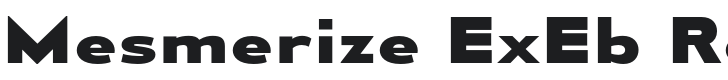 Mesmerize ExEb-Regular Font Preview