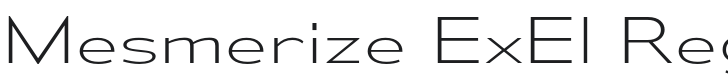 Mesmerize ExEl-Regular Font Preview