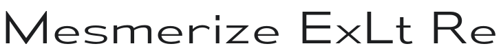 Mesmerize ExLt-Regular Font Preview