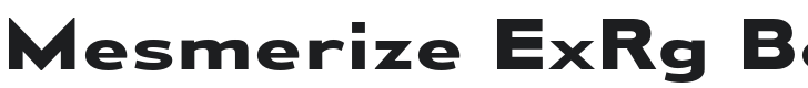 Mesmerize ExRg-Bold Font Preview