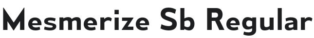 Mesmerize Sb-Regular Font Preview