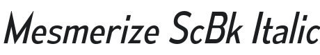 Mesmerize ScBk-Italic Font Preview