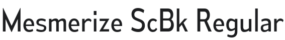 Mesmerize ScBk-Regular Font Preview
