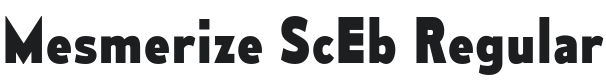 Mesmerize ScEb-Regular Font Preview