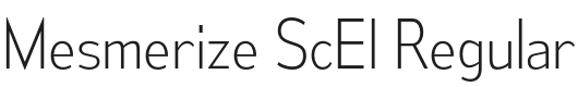 Mesmerize ScEl-Regular Font Preview