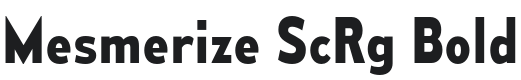 Mesmerize ScRg-Bold Font Preview