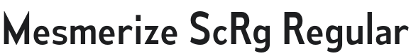 Mesmerize ScRg-Regular Font Preview