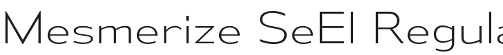 Mesmerize SeEl-Regular Font Preview