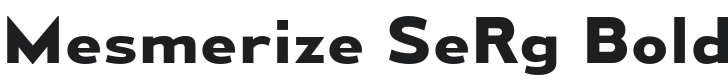 Mesmerize SeRg-Bold Font Preview