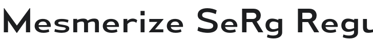 Mesmerize SeRg-Regular Font Preview