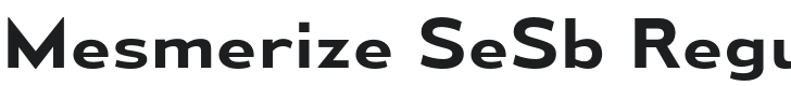 Mesmerize SeSb-Regular Font Preview