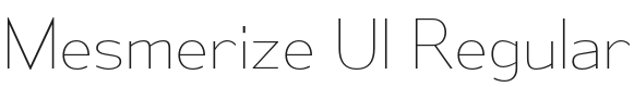 Mesmerize Ul-Regular Font Preview