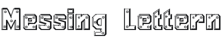 Messing Lettern Font Preview