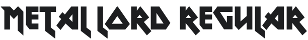 Metal Lord Font Preview