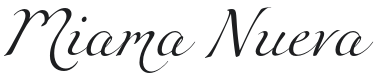 Miama Nueva Font Preview