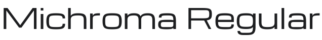 Michroma Font Preview