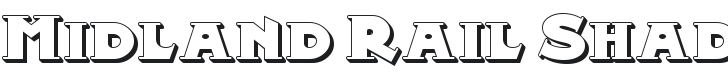 Midland Rail Shadow NF Font Preview