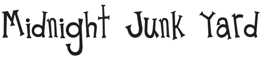 Midnight Junk Yard Font Preview