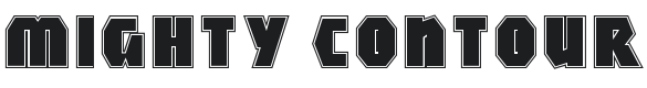 Mighty Contour Black Font Preview