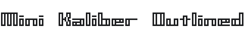 Mini Kaliber O TT -BRK- Font Preview