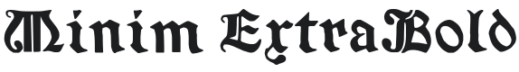 Minim Font Preview