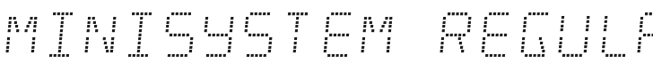 Minisystem Font Preview