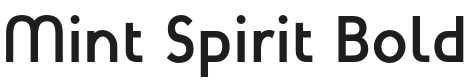 Mint Spirit Bold Font Preview