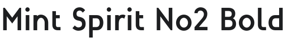 Mint Spirit No2 Bold Font Preview