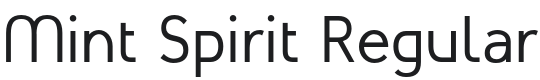 Mint Spirit Font Preview