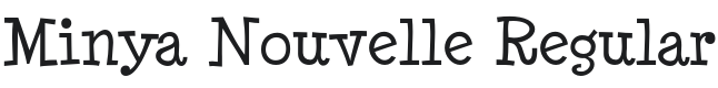 Minya Nouvelle Font Preview