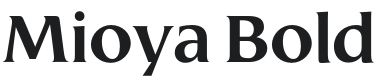 Mioya Bold Font Preview