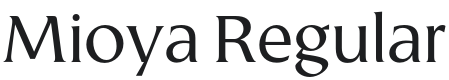 Mioya Font Preview