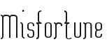 Misfortune Font Preview