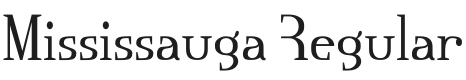 Mississauga Font Preview