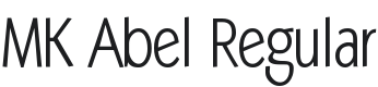 MK Abel Font Preview