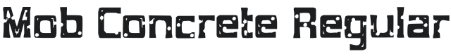 Mob Concrete Font Preview