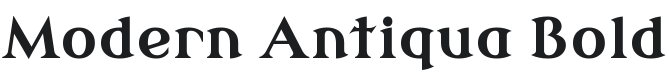 Modern Antiqua Bold Font Preview