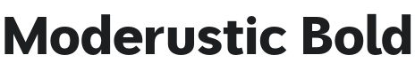 Moderustic Bold Font Preview