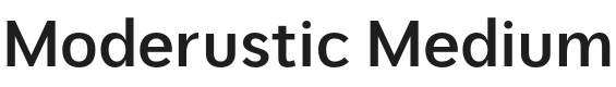 Moderustic Medium Font Preview