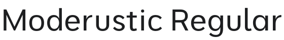 Moderustic Font Preview