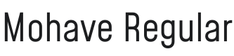 Mohave Font Preview
