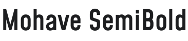 Mohave SemiBold Font Preview