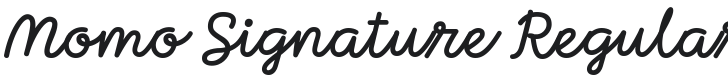 Momo Signature Font Preview