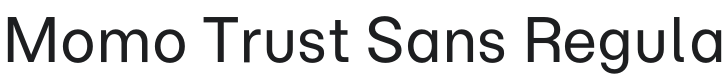 Momo Trust Sans Font Preview